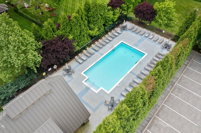 410 Pastoral Way, Nolensville, TN 37135 - drone / aerial view of a pool