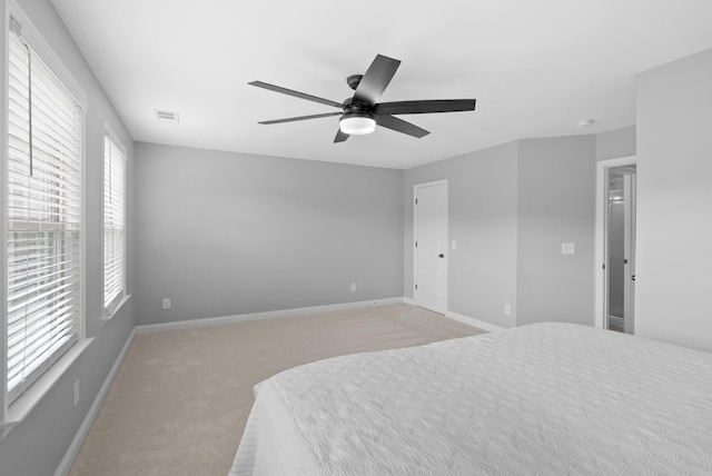 410 Pastoral Way, Nolensville, TN 37135 - bedroom with light colored carpet, baseboards, and a ceiling fan