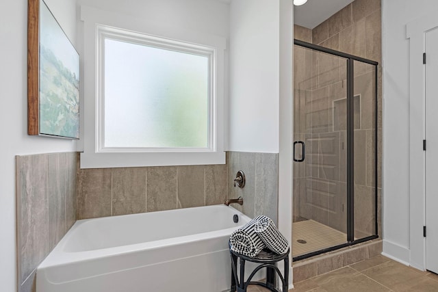 1105 Sunnymeade Dr, Nashville, TN 37216 - full bathroom with a garden tub and a shower stall