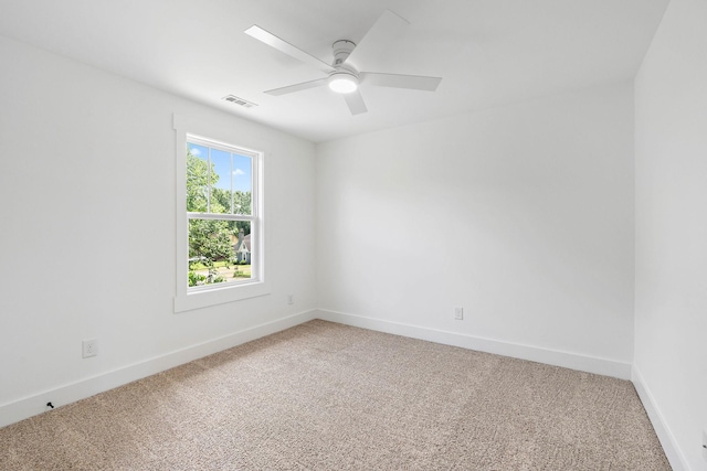 1105 Sunnymeade Dr, Nashville, TN 37216 - unfurnished room featuring light colored carpet, a ceiling fan, and baseboards