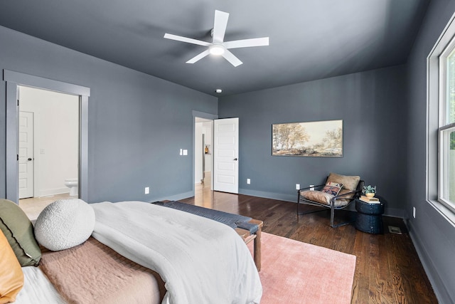 1105 Sunnymeade Dr, Nashville, TN 37216 - bedroom featuring wood finished floors, multiple windows, and baseboards