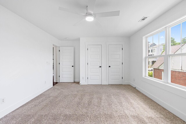 1105 Sunnymeade Dr, Nashville, TN 37216 - unfurnished bedroom featuring carpet flooring, baseboards, a ceiling fan, and a closet