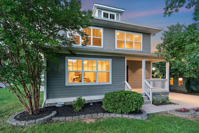 1105 Sunnymeade Dr, Nashville, TN 37216 - view of front of home with a porch