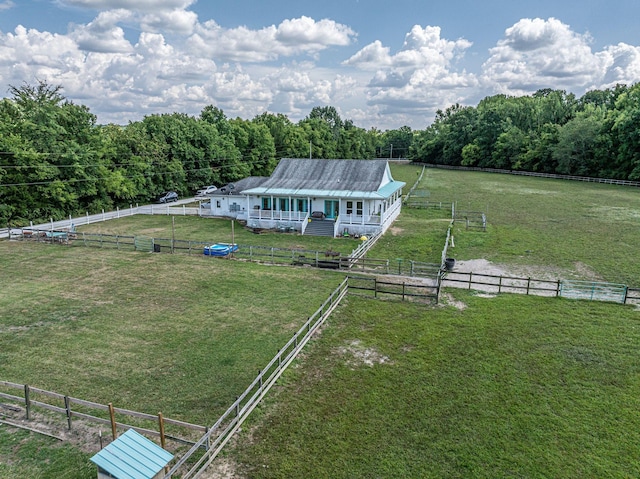 2290 Osburn Rd, Arrington, TN 37014 - view of front facade with a rural view and a wooded view