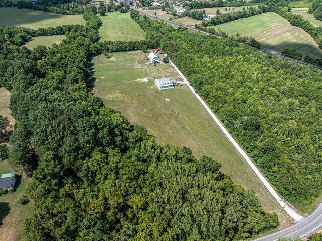 2290 Osburn Rd, Arrington, TN 37014 - aerial overview of property's location with rural landscape and property parcel outlined