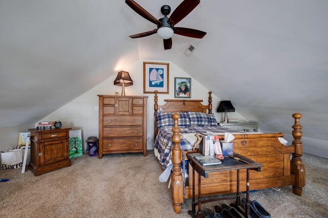 2290 Osburn Rd, Arrington, TN 37014 - carpeted bedroom featuring lofted ceiling and ceiling fan