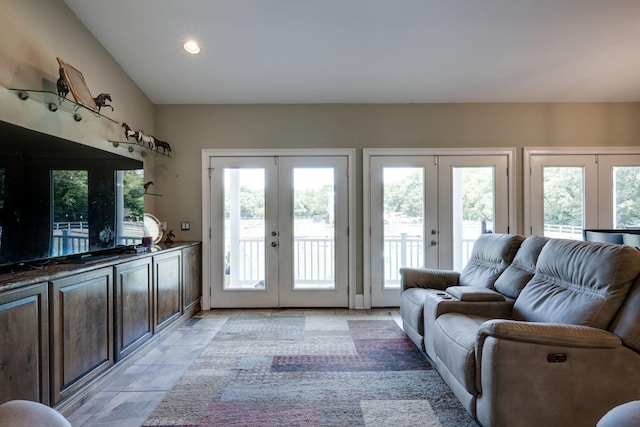 2290 Osburn Rd, Arrington, TN 37014 - living room featuring french doors and recessed lighting