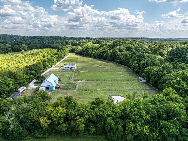 2290 Osburn Rd, Arrington, TN 37014 - aerial view of sparsely populated area featuring a heavily wooded area