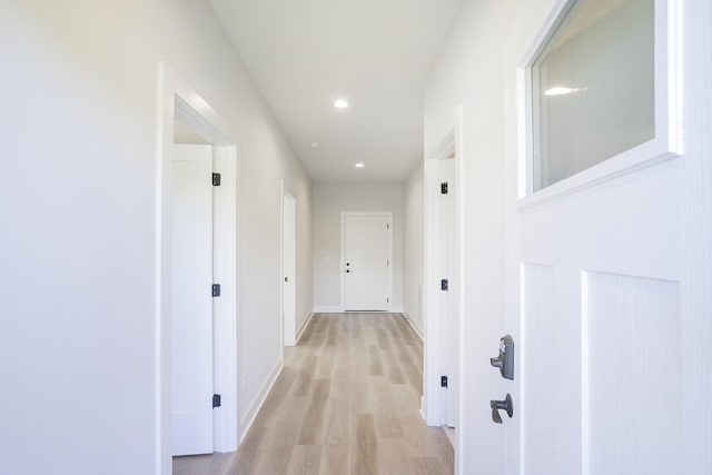 1137 Lawrence Ave Unit 1, Madison, TN 37115 - hall featuring light wood-type flooring, recessed lighting, and baseboards