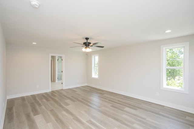1137 Lawrence Ave Unit 1, Madison, TN 37115 - spare room featuring plenty of natural light, light wood-style floors, baseboards, and recessed lighting