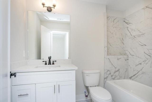 1137 Lawrence Ave Unit 1, Madison, TN 37115 - full bathroom featuring vanity, toilet, and bathing tub / shower combination