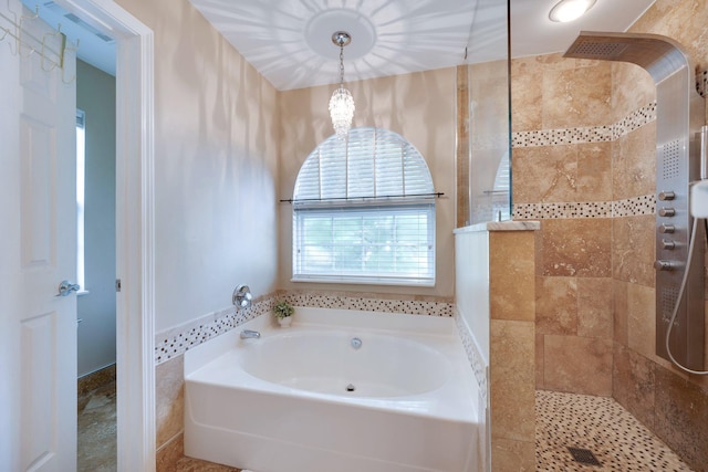 1201 Limerick Ln, Franklin, TN 37067 - full bathroom featuring a bath and walk in shower