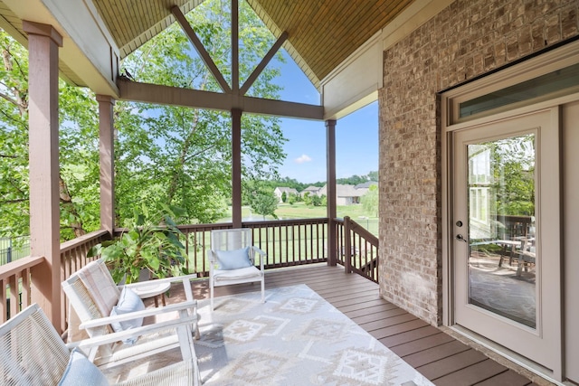 4136 Banner Square Ln, Arrington, TN 37014 - view of wooden deck