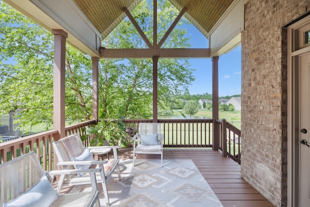 4136 Banner Square Ln, Arrington, TN 37014 - view of wooden terrace