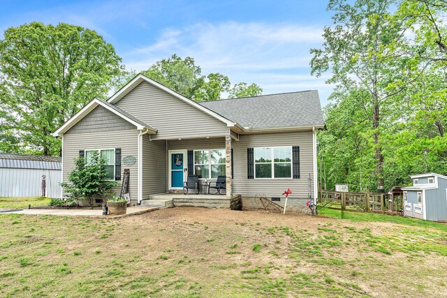 2328 C C C Rd, Dickson, TN 37055 - view of front of home with roof with shingles and a porch