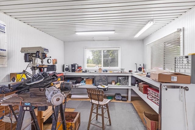 4190 Tanyard Hill Rd, Lynchburg, TN 37352 - miscellaneous room with a workshop area and finished concrete flooring