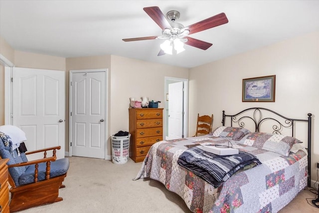 4190 Tanyard Hill Rd, Lynchburg, TN 37352 - bedroom with carpet flooring and a ceiling fan