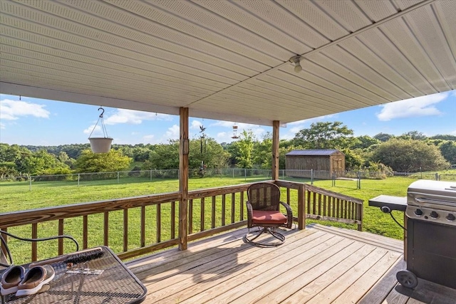 4190 Tanyard Hill Rd, Lynchburg, TN 37352 - wooden terrace with view of wooded area