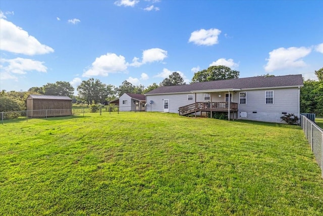 4190 Tanyard Hill Rd, Lynchburg, TN 37352 - back of property featuring a deck