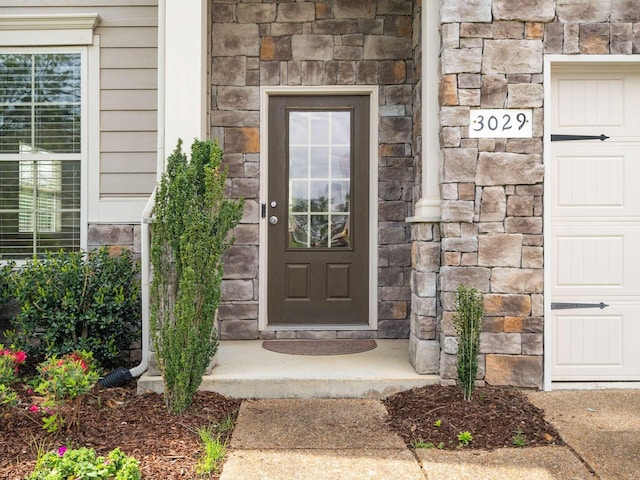 3029 Alan Dr, Spring Hill, TN 37174 - property entrance featuring stone siding