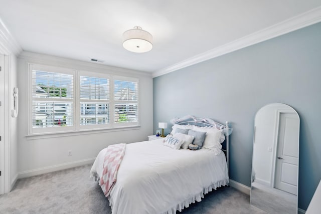 2043 Nathaniel Rd, Franklin, TN 37064 - carpeted bedroom with crown molding and baseboards