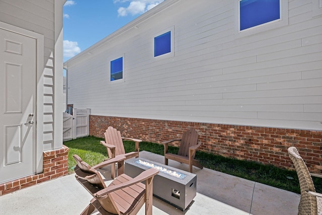 2043 Nathaniel Rd, Franklin, TN 37064 - view of patio / terrace with an outdoor fire pit