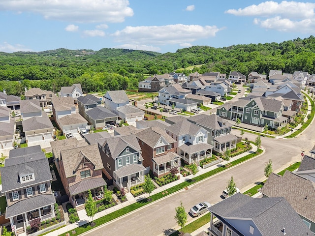 2043 Nathaniel Rd, Franklin, TN 37064 - aerial view of residential area with a heavily wooded area