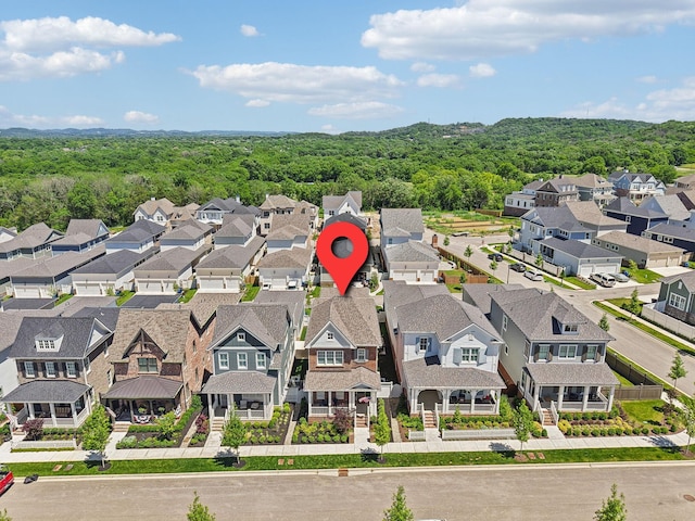 2043 Nathaniel Rd, Franklin, TN 37064 - aerial view of residential area with a forest