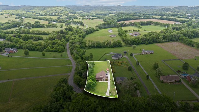 200 Lindsey Hollow Rd, Gallatin, TN 37066 - view of property location with rural landscape, property boundaries highlighted, and a pastoral area
