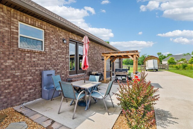 200 Lindsey Hollow Rd, Gallatin, TN 37066 - view of patio with outdoor dining space and a pergola