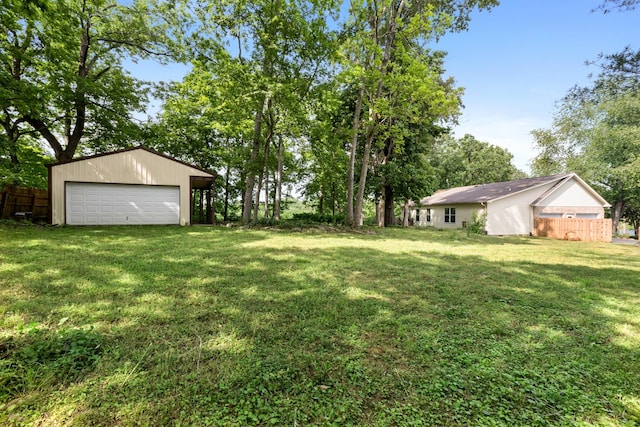 1054 Cragfront Est Loop, Gallatin, TN 37066 - view of yard featuring a detached garage and an outdoor structure