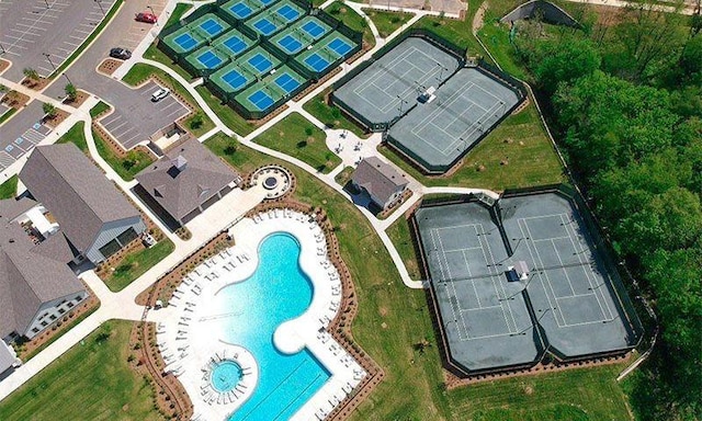1815 Humphreys Gln, Spring Hill, TN 37174 - drone / aerial view of a pool area