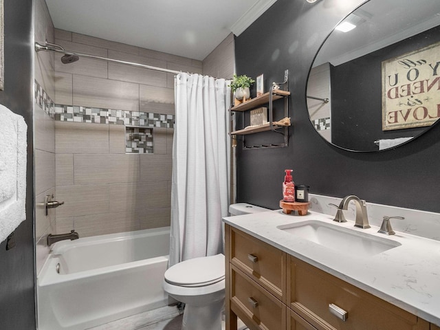 7119 Littlejohn Ln, Fairview, TN 37062 - full bathroom with toilet, shower / bath combo, and vanity