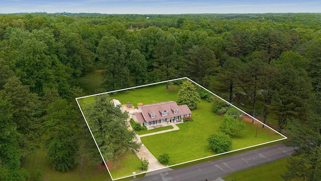 7119 Littlejohn Ln, Fairview, TN 37062 - view from above of property featuring a forest and property boundaries highlighted