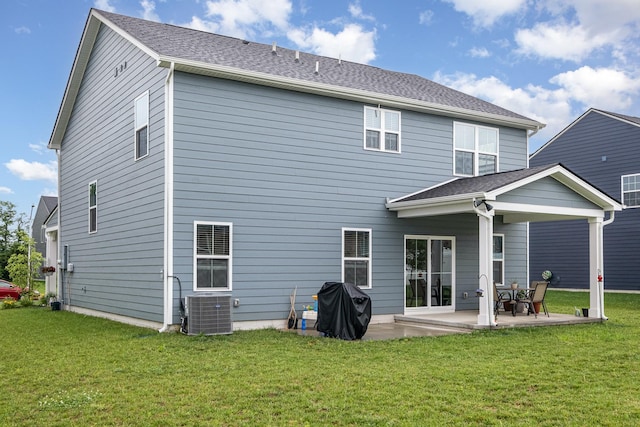 3232 Firerock Dr, Murfreesboro, TN 37128 - rear view of property featuring a patio, a yard, and central AC