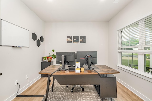 3232 Firerock Dr, Murfreesboro, TN 37128 - office area featuring light wood-type flooring and baseboards