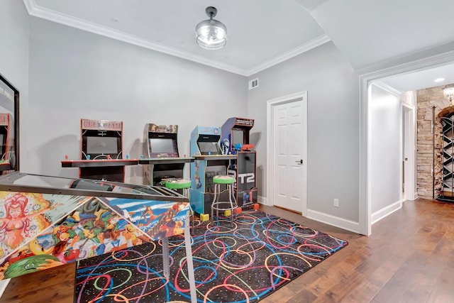 3168 Appian Way, Spring Hill, TN 37174 - office space featuring ornamental molding, wood finished floors, and baseboards