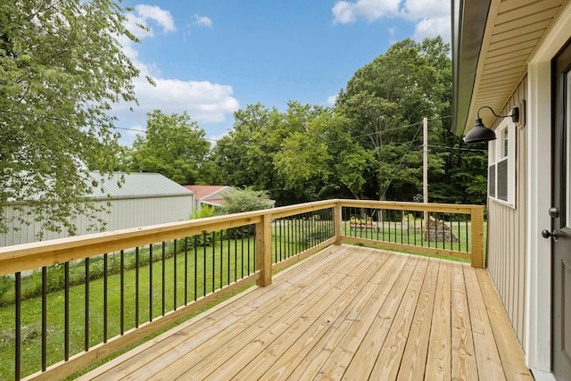 1775 Hayshed Rd, Charlotte, TN 37036 - wooden terrace with a yard and view of scattered trees