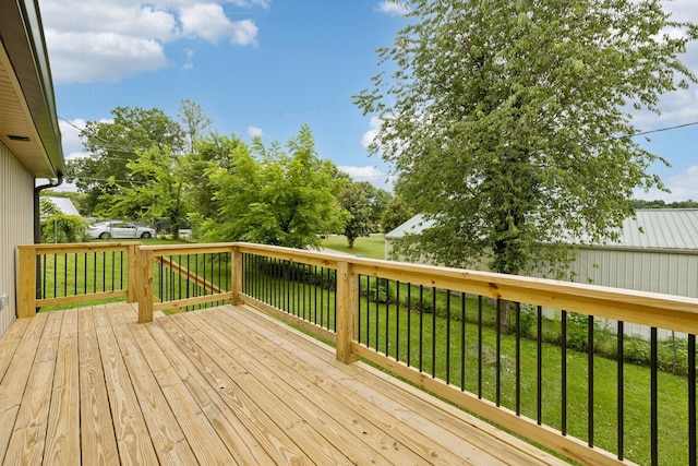 1775 Hayshed Rd, Charlotte, TN 37036 - wooden deck featuring a lawn