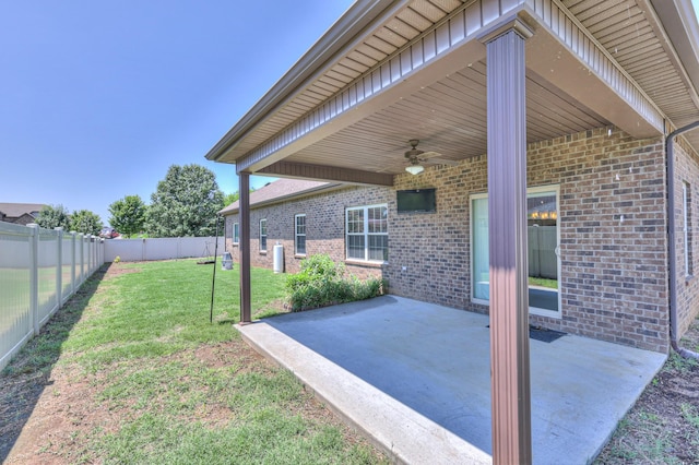 2009 Tulu Ct, Murfreesboro, TN 37128 - view of yard with ceiling fan and a patio