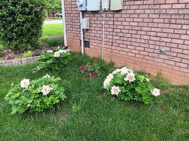 2710 Maylon Dr, Murfreesboro, TN 37128 - exterior view of brick siding and electric meter