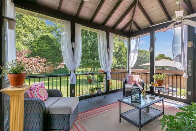 2710 Maylon Dr, Murfreesboro, TN 37128 - sunroom with ceiling fan