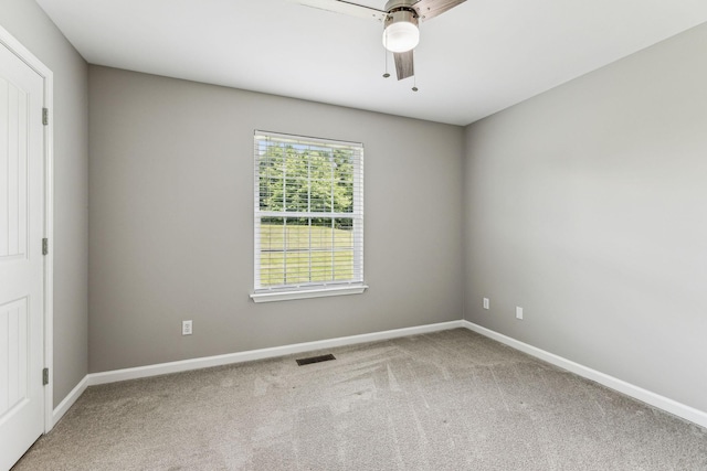 710 Krissy Ct, Columbia, TN 38401 - carpeted empty room with baseboards and a ceiling fan