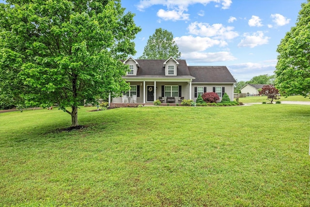 1531 Lake Villa Cir, Cookeville, TN 38506 - cape cod house featuring covered porch and a front yard