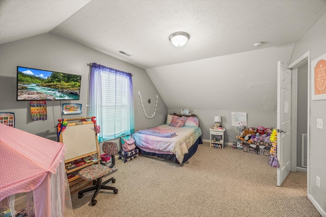 1531 Lake Villa Cir, Cookeville, TN 38506 - bedroom with lofted ceiling, carpet, baseboards, and a textured ceiling