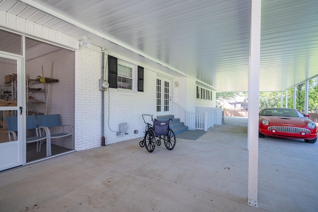 1448 Baker Ln, Lawrenceburg, TN 38464 - view of patio with a carport and entry steps