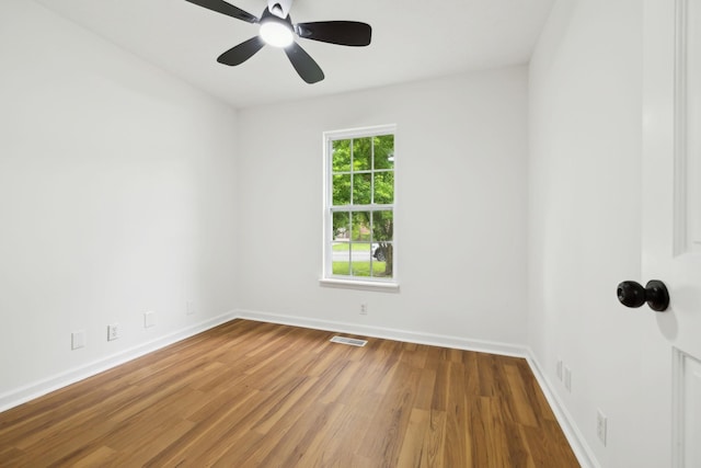 1075 Kathryn Rd, Mount Juliet, TN 37122 - unfurnished room featuring baseboards, wood finished floors, and a ceiling fan