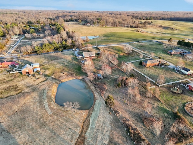 5430 Stacy Springs Rd, Springfield, TN 37172 - aerial view of property and surrounding area with a nearby body of water and rural landscape