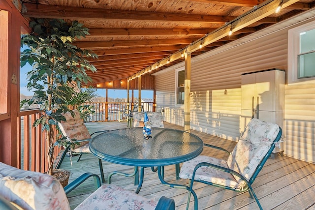 5430 Stacy Springs Rd, Springfield, TN 37172 - wooden deck featuring outdoor dining space