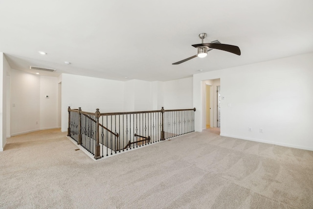 129 Willow Bend Dr, Mount Juliet, TN 37122 - carpeted spare room featuring a ceiling fan and baseboards